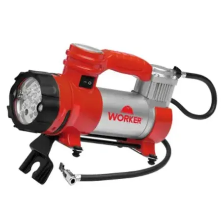 COMPRESSOR DE AR MINI 12V LANTERNA - WORKER — imagem 1
