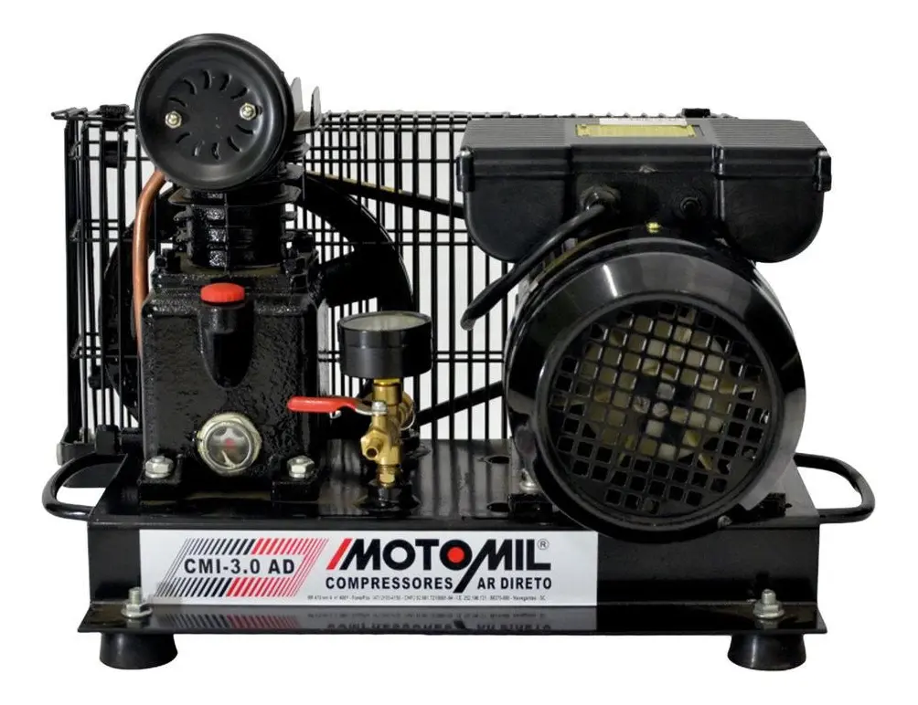 COMPRESSOR DE AR DIRETO C/MOTOR CMI-3,0AD 1CV BIVOLT — imagem 1