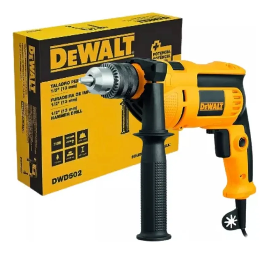 FURADEIRA INPAC.1/2" 220V DWD 502-B2 DEWALT — imagem 1