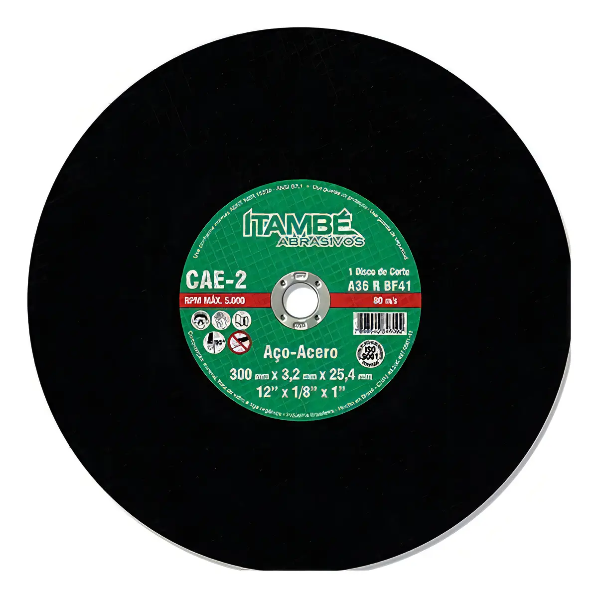 DISCO CORTE ACO 12'' X 1/8 X 3/4"