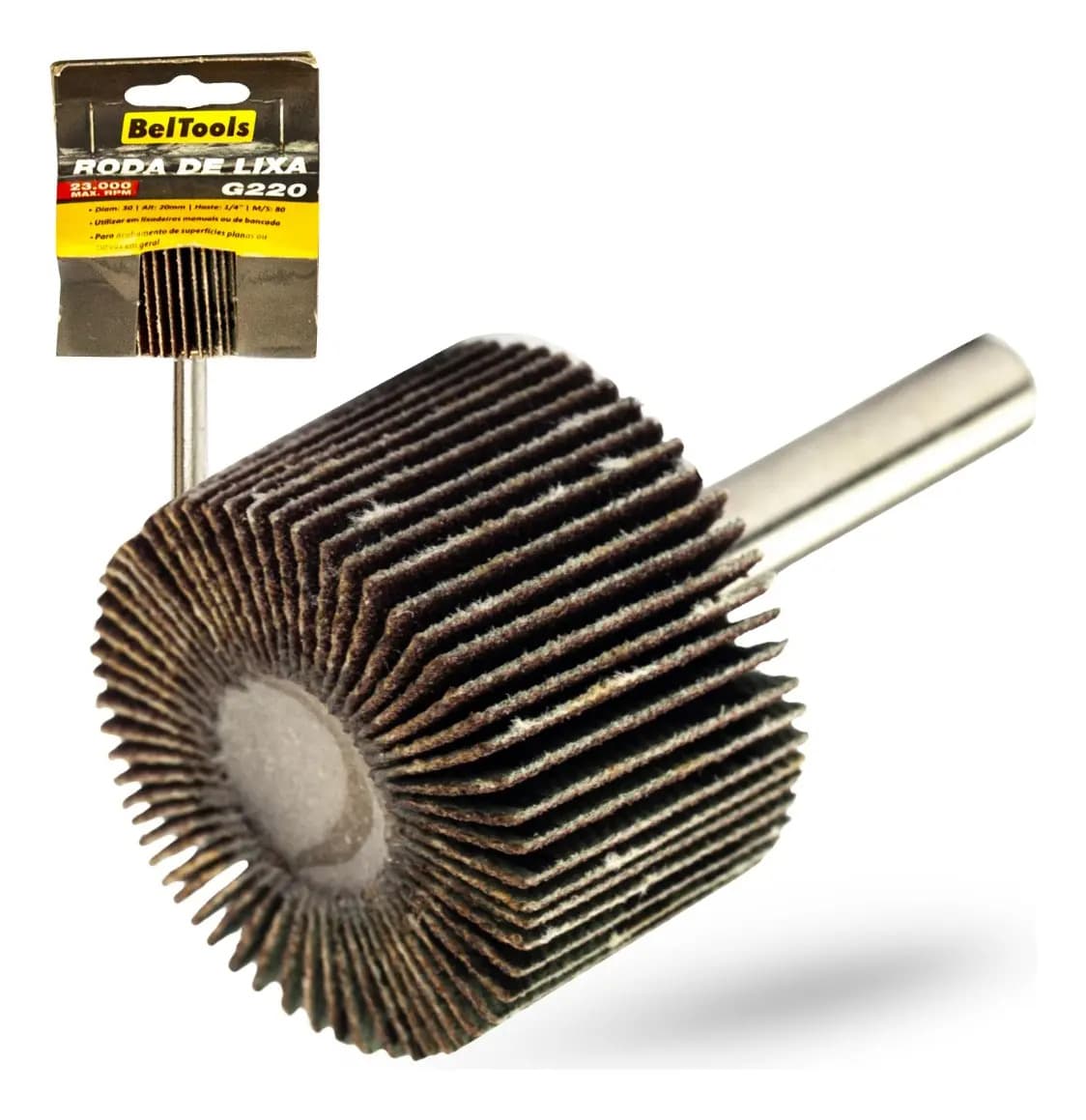 RODA LIXA 75X25MM C/HASTE G.220