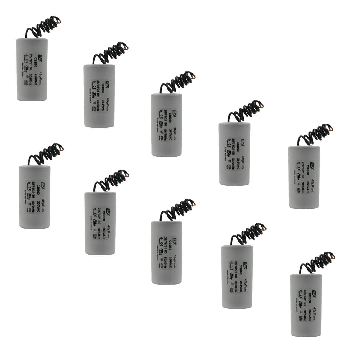 CAPACITOR MF 10 X 250V PERMANENTE