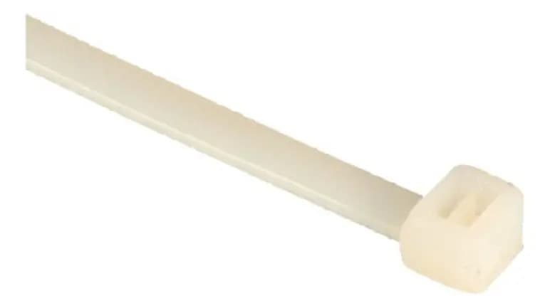 ABRACADEIRA NYLON 100 X 2,5MM BRANCA
