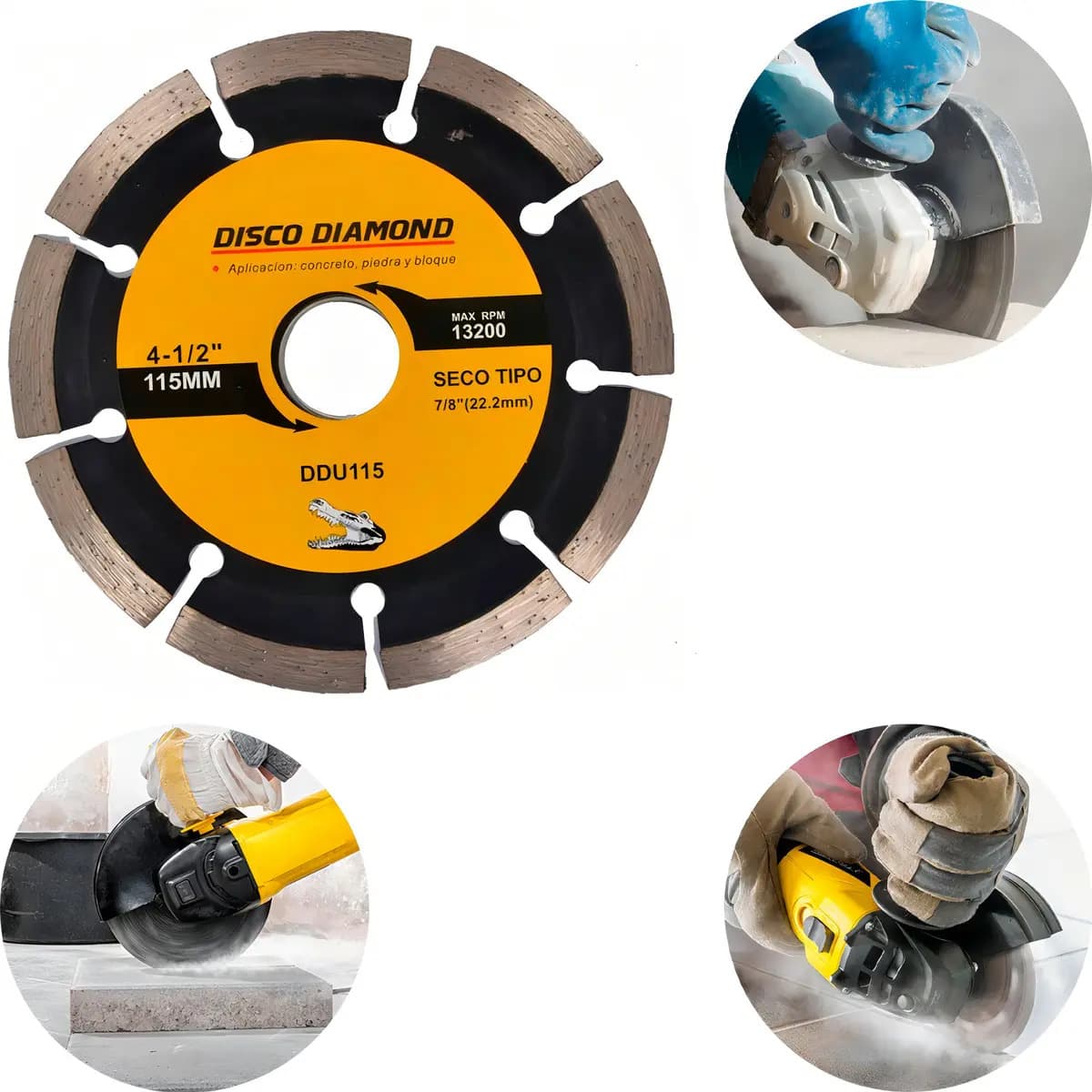 TORK-DISCO DIAMANTADO LISO 4.1/2-115MM X 22,2MM