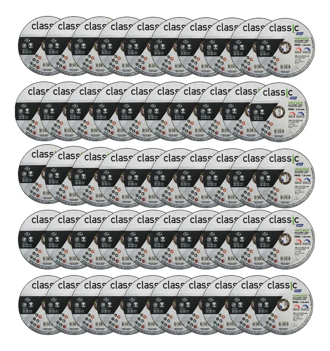 DISCO CORTE INOX 7 X 1.6 X 22 T41 CLASSIC