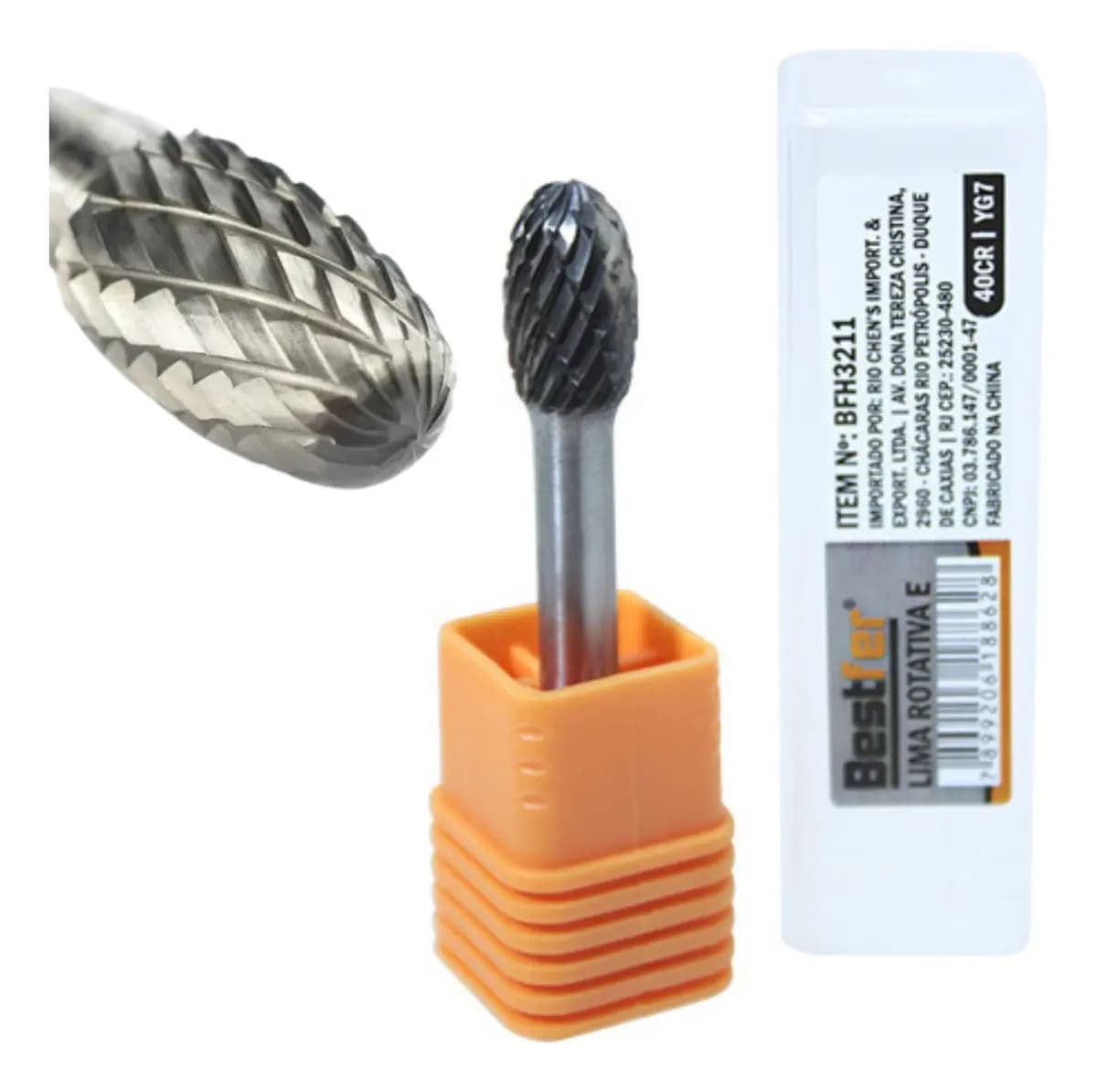 LIMA ROTATIVA P/ METAIS JG C/05PÇS P/6MM LRJG05 — imagem 1