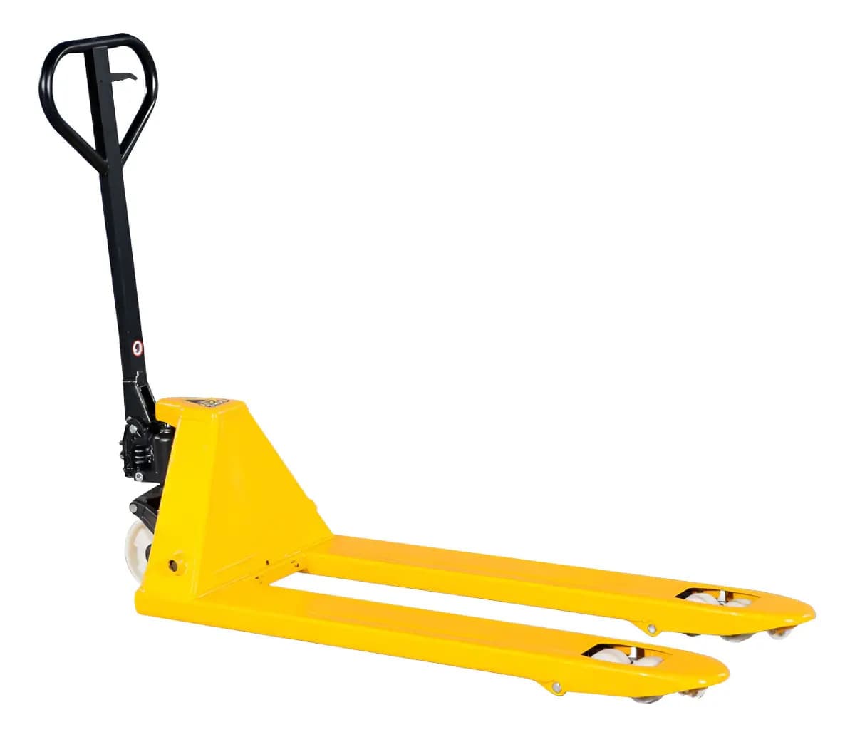 TRANSPALETE HIDRAULICO CAPAC 2000KG C/RODA BRANCA — imagem 1