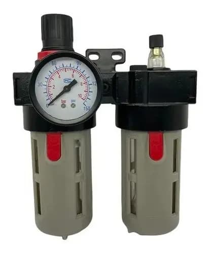 FILTRO REGULADOR AR E LUBRIFIL DE 1/2 C/CAPA REF. BFC 4000 — imagem 1