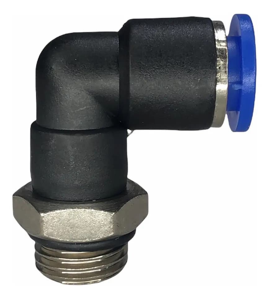 CONECTOR TUBO COTOVELO 08MM X R M 1/4 FLUIR