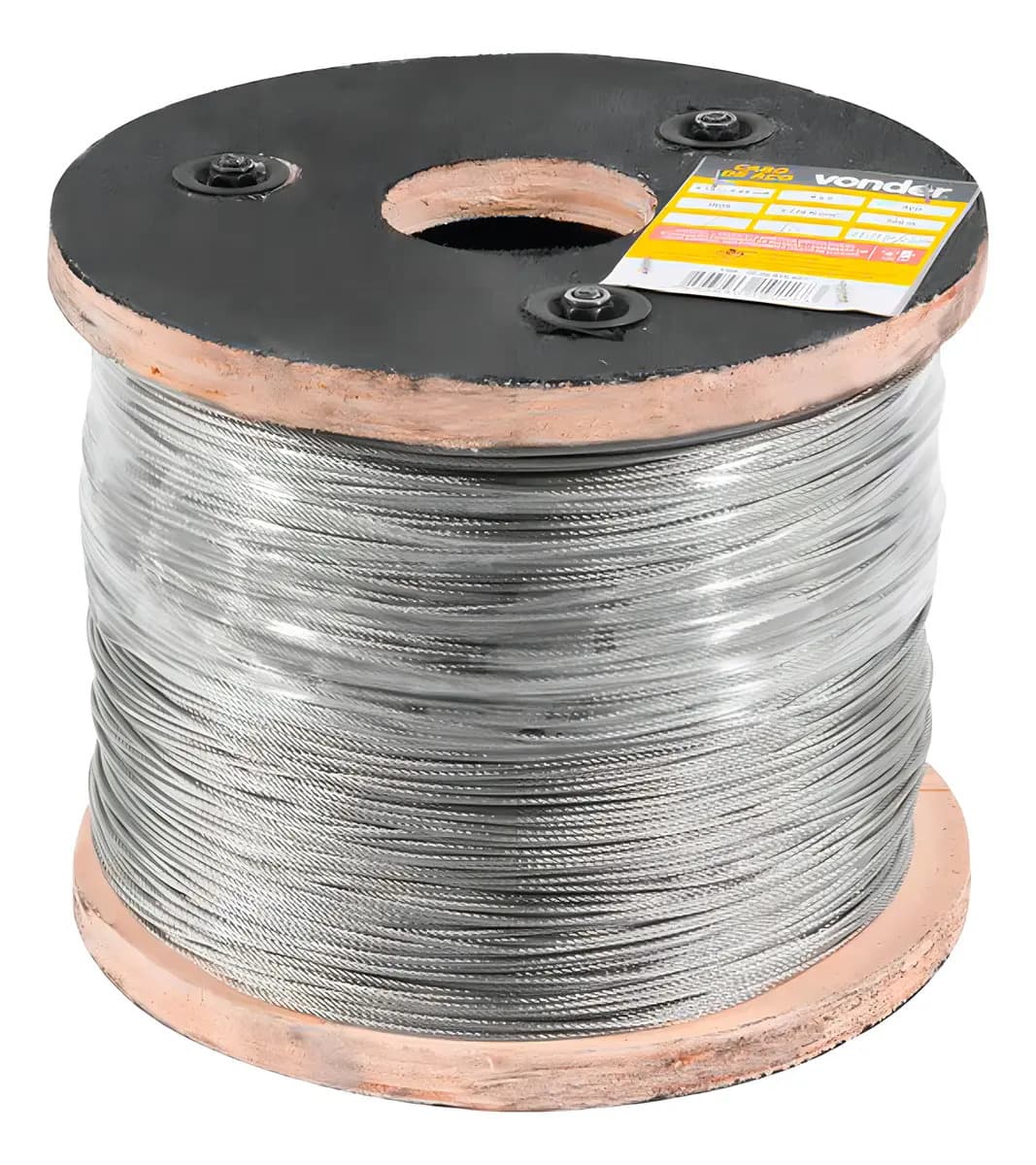 CABO DE ACO REV. PVC 6X7 2,4M - 3/32