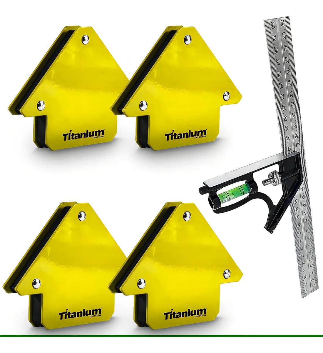 ESQUADRO MAGNETICO P/SOLD. KIT C/04PÇS KEML-05 LYNUS 05KG