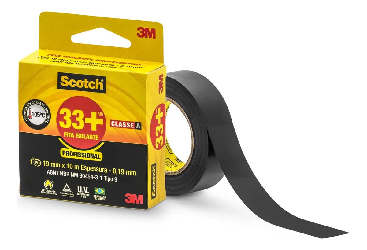 FITA ISOLANTE AUTA TENSAO 19 X 10M 3M