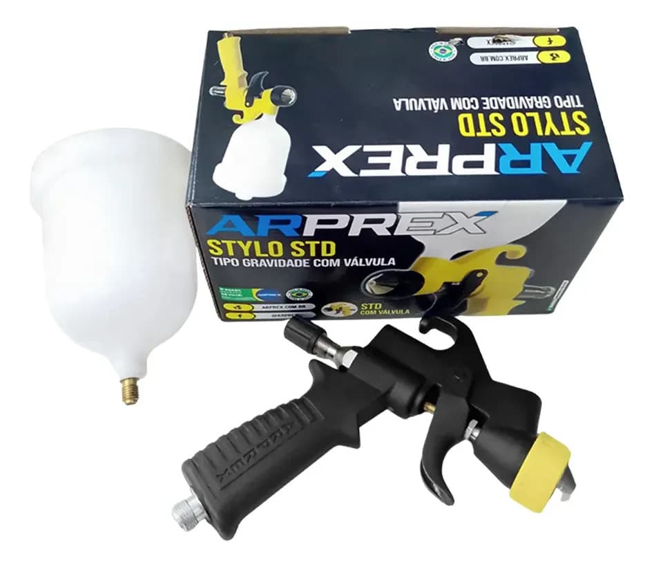 PISTOLA DE GRAV. STILO (1,0MM) AMARELA ARPEX — imagem 1
