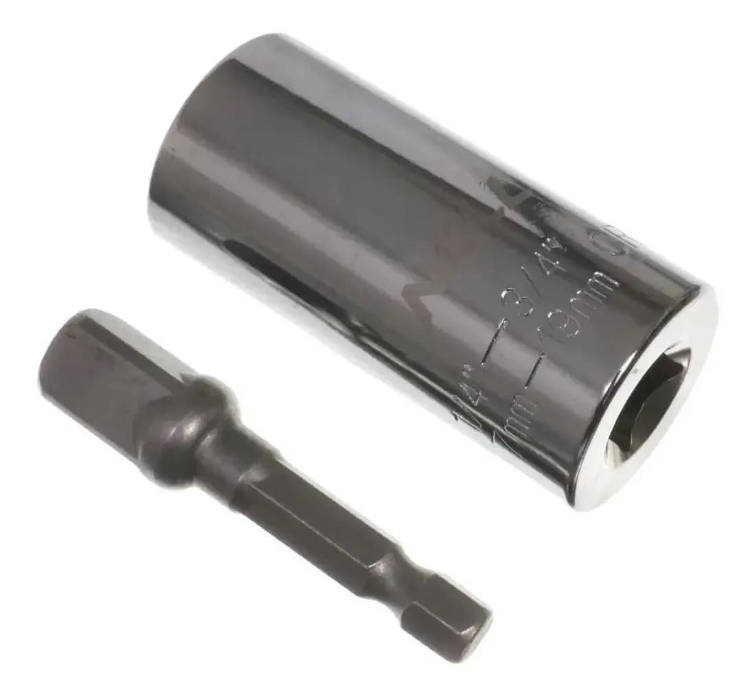 SOQUETE UNIVERSAL 1/4 A 3/4- 7MM A 19MM C/ADAPTADOR