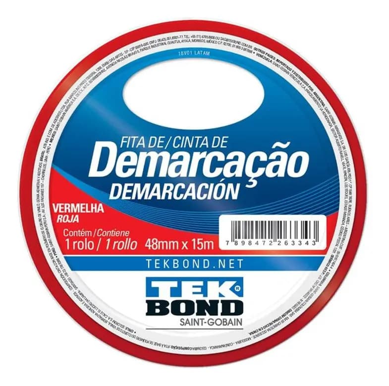FITA DEMARCACAO SOLO VERMELHA 50X30
