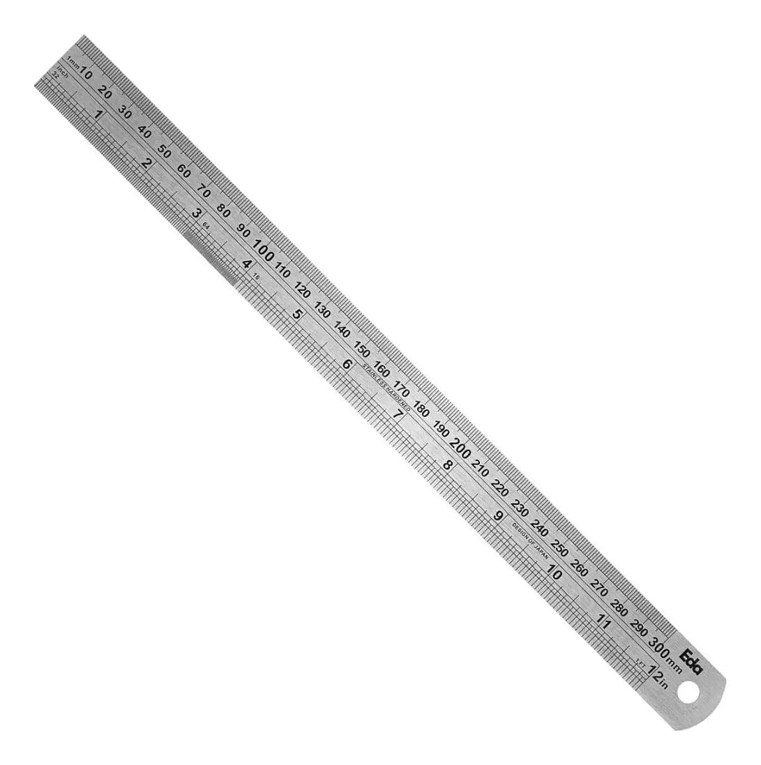 REGUA ACO INOX 12'' - 300MM