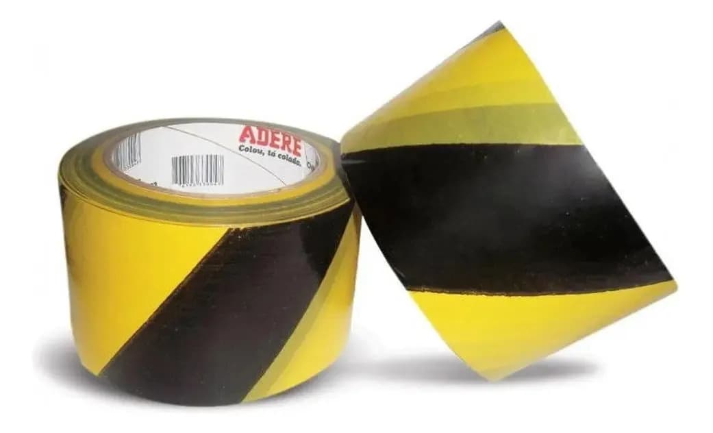 FITA ZEBRADA PRETA / AMARELA 200M