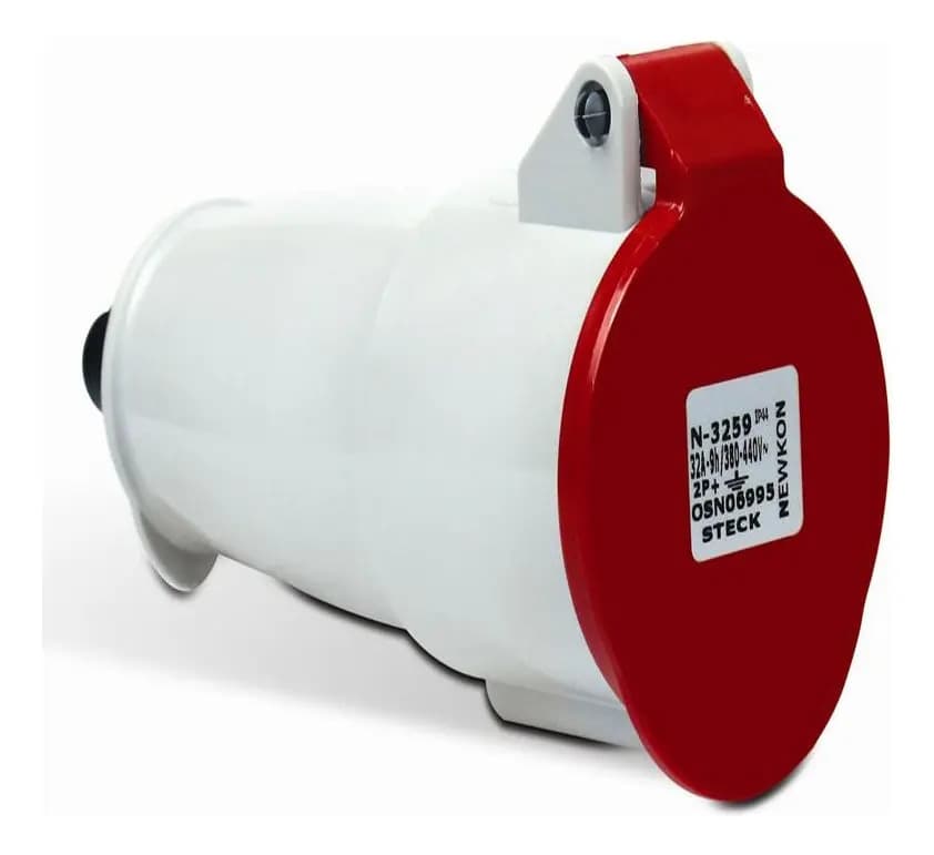 PLUQUE 3P T 32A VERMELHO 380V