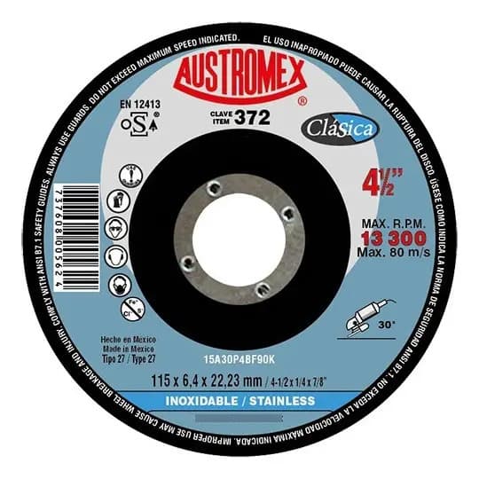DISCO DESB. ACO 7''X1/4X7/8 CARBORUNDUM