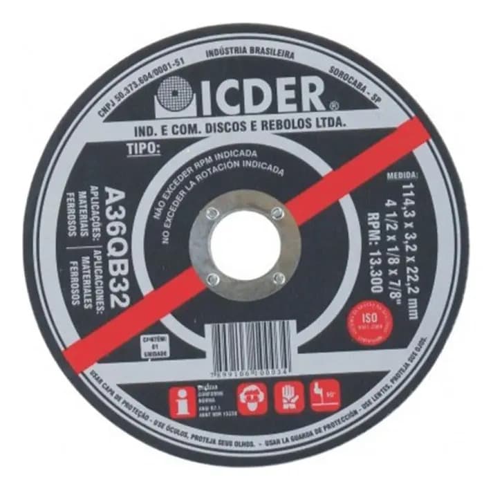 DISCO CORTE INOX 4'' X 1/8 X 7/8