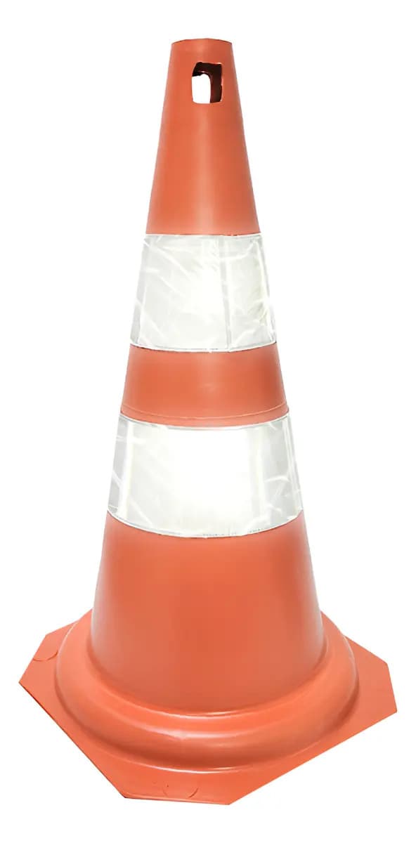 CONE P/ SINALIZACAO 50CM BR/LARANJA