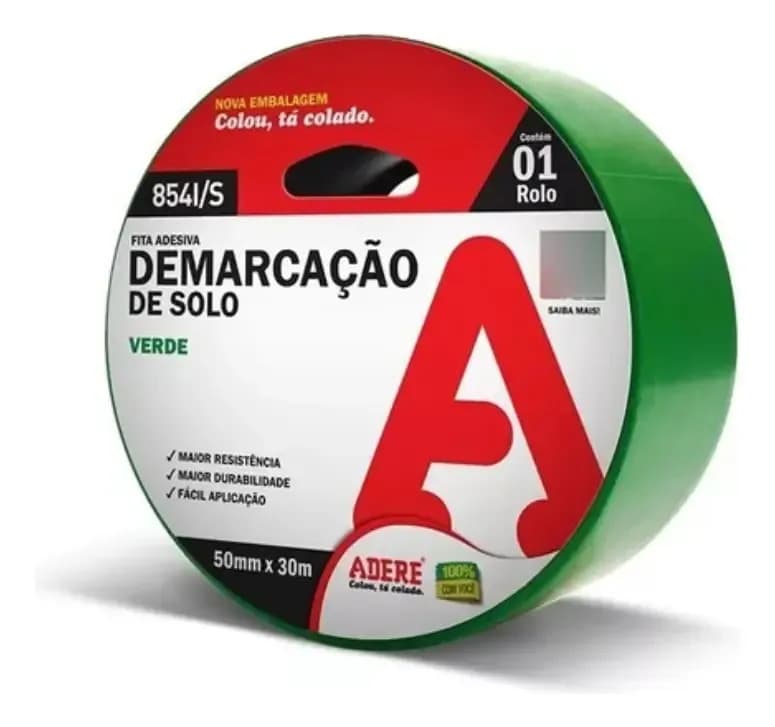 FITA DEMARCACAO SOLO VERDE 50MM