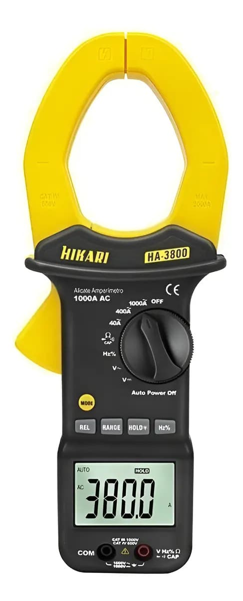 ALICATE AMPERIMETRO DIGITAL HA-3800 HIKARI — imagem 1