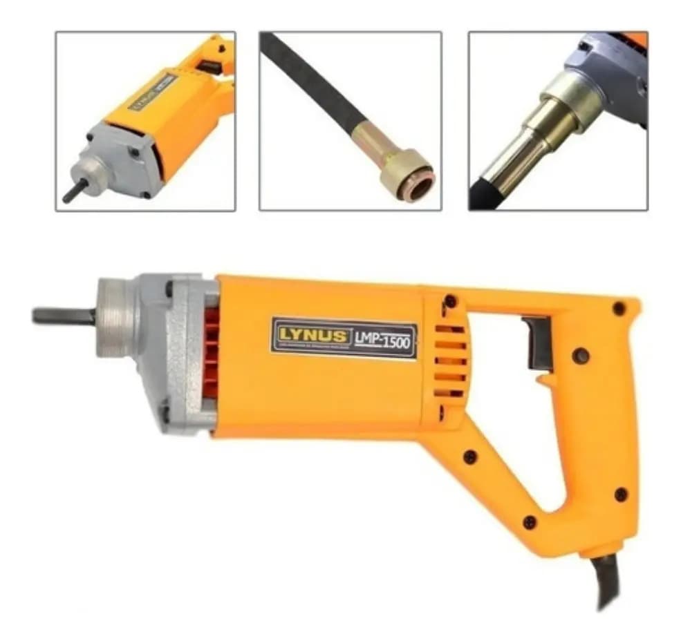 MOTOR/VIBRADOR PORTATIL LMP-1500 35 X 1500W C/MANGO. 220V LYNUS — imagem 1