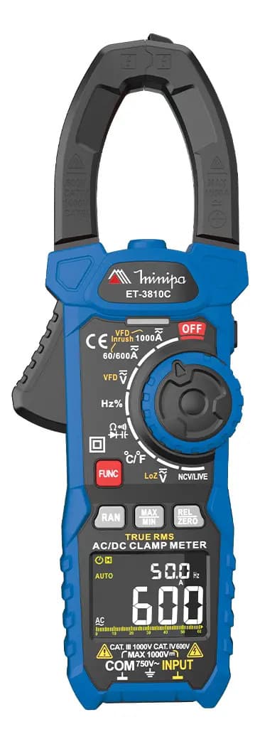 MINIPA-ET-3880 ALICATE AMPERIMETRO 1000A AC/DC