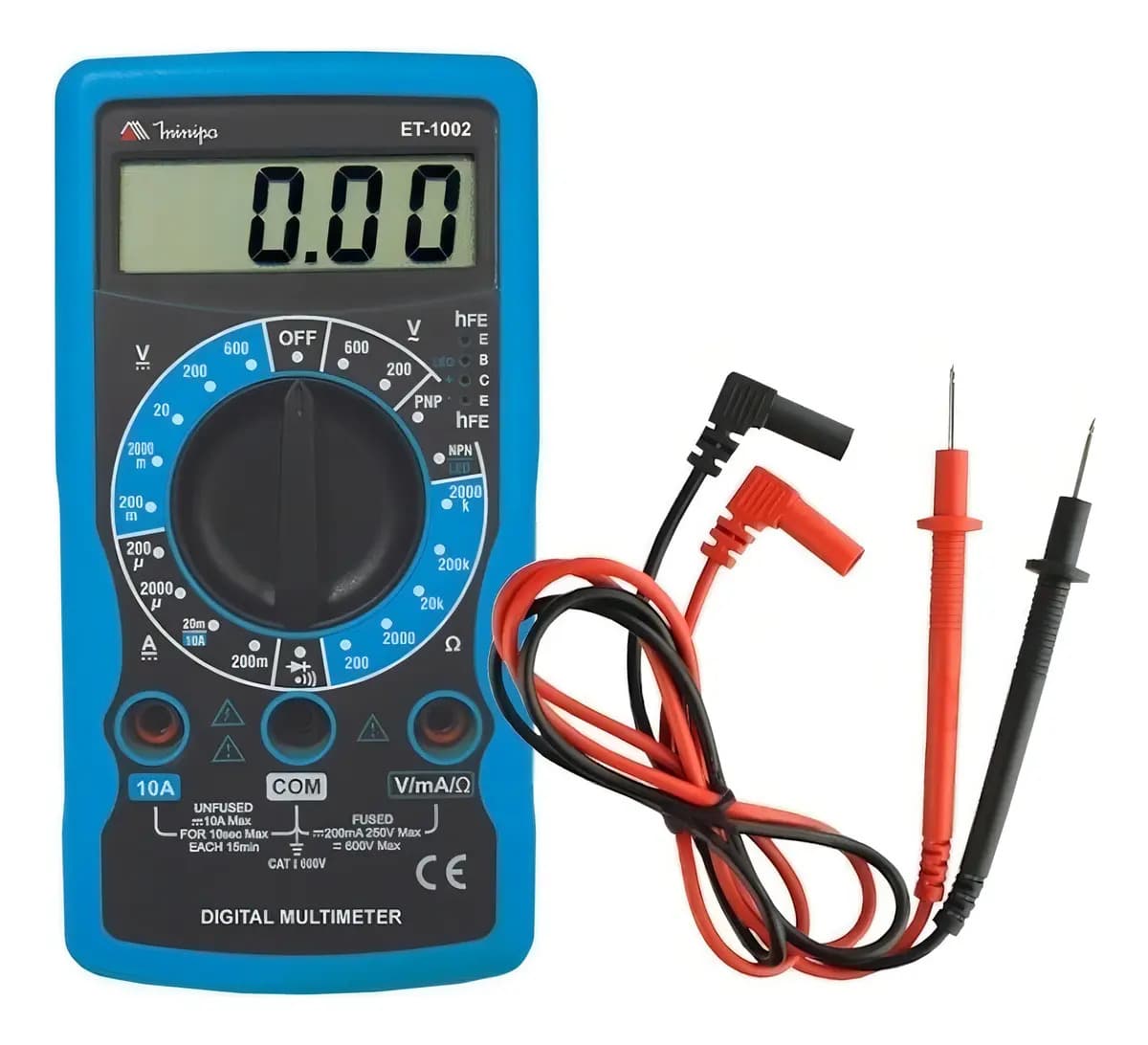 MINIPA-ET-1002 MULTIMETRO DIGITAL 3 1/2D 10A — imagem 1