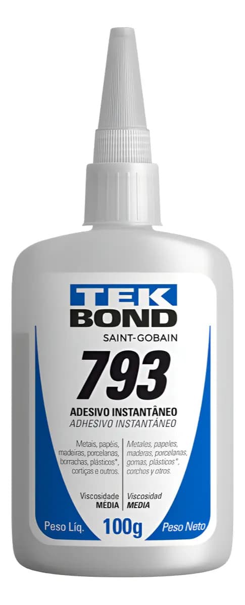 COLA ADESIVA INSTANTANEO 793 C/ 20GR TEK BOND