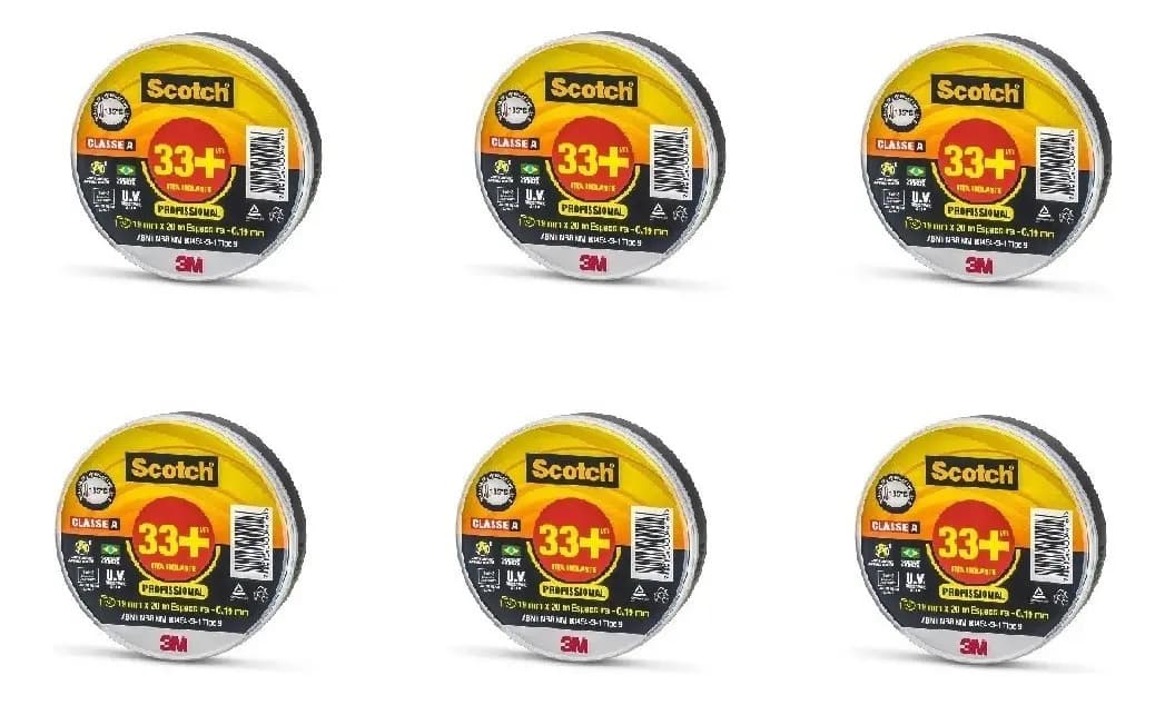 FITA ISOLANTE AUTA TENSAO 19 X 05M