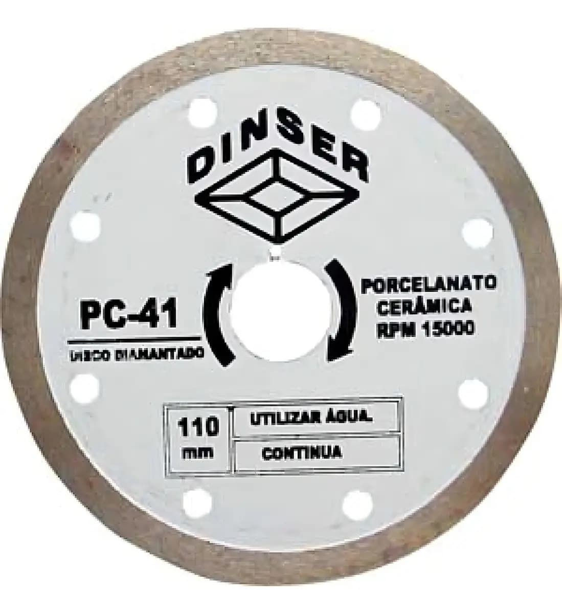 DISCO DIAMANTADO PORCELANATO TURBO
