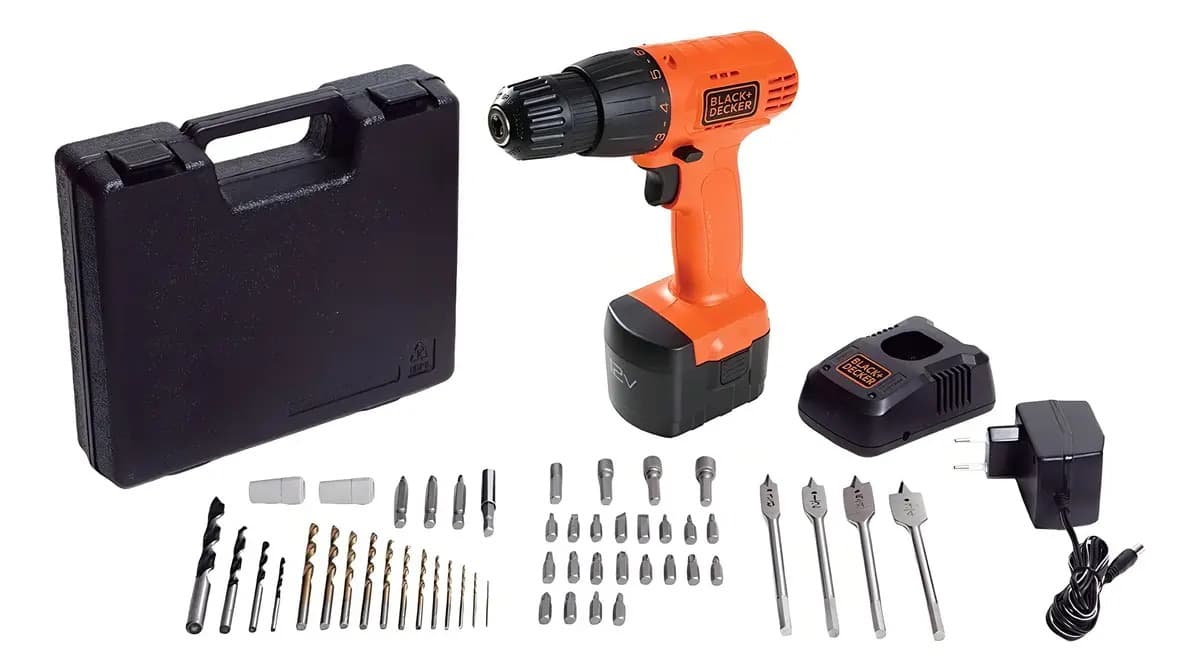 FURADEIRA PARAFUSAD. 12V SEM FIO BLACK DECKER