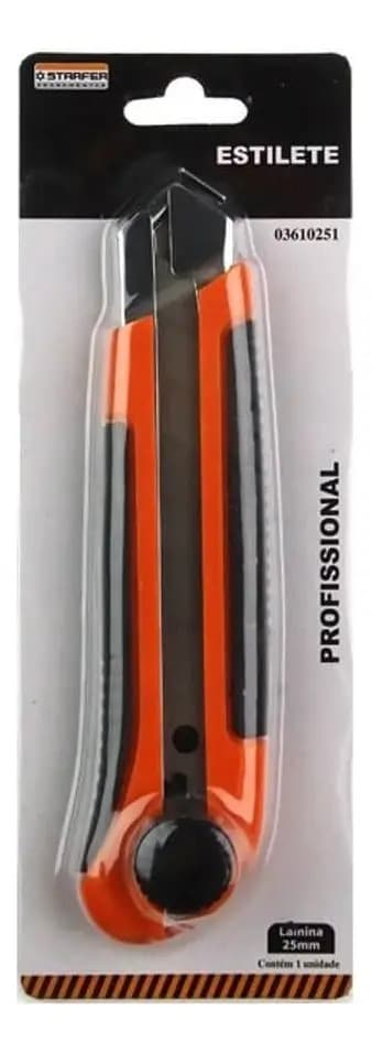 ESTILETE PLAST C/ TRAVA PROFISSIONAL