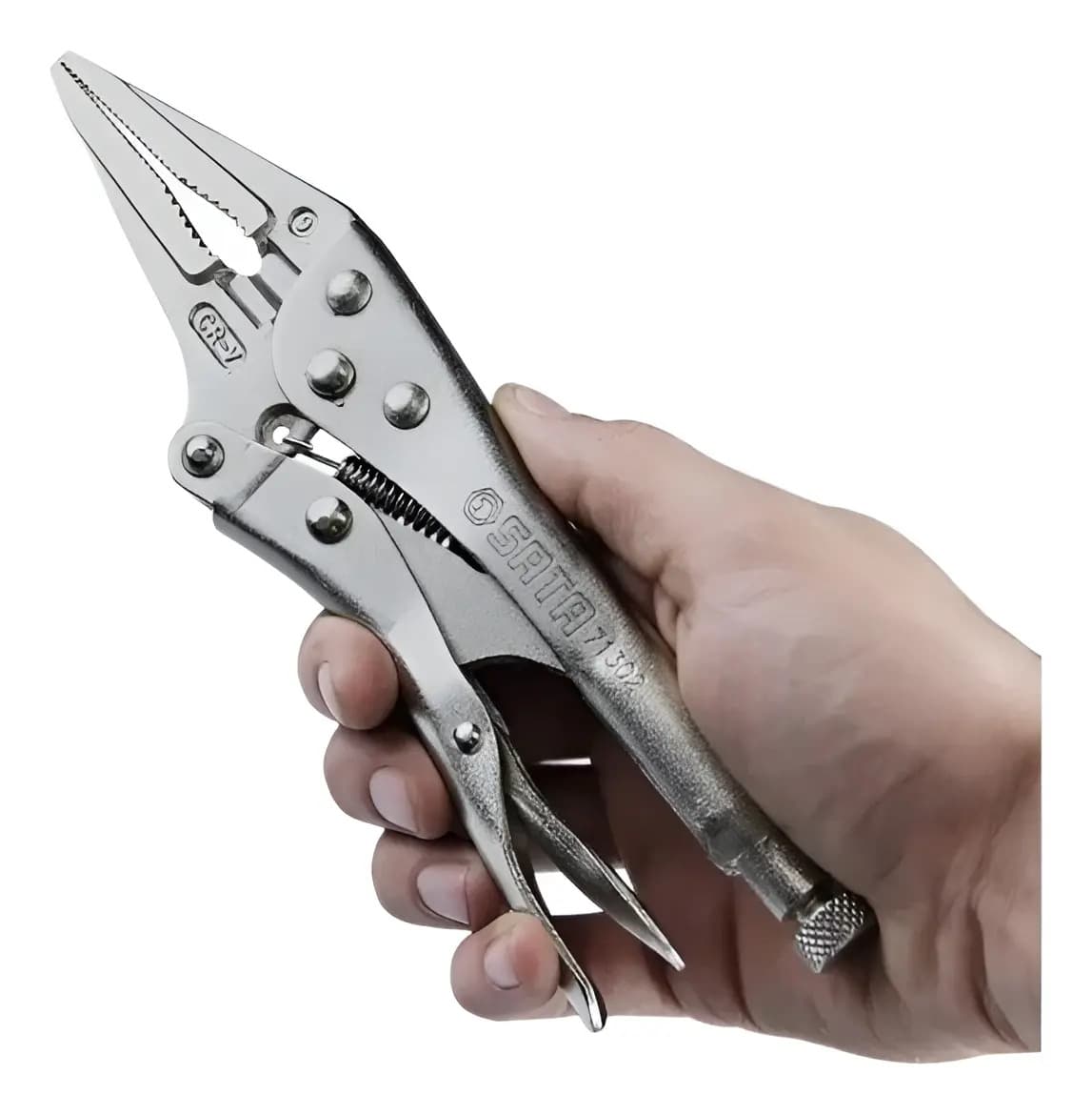 ALICATE DE PRESSAO BICO LONGO 9'' SATA