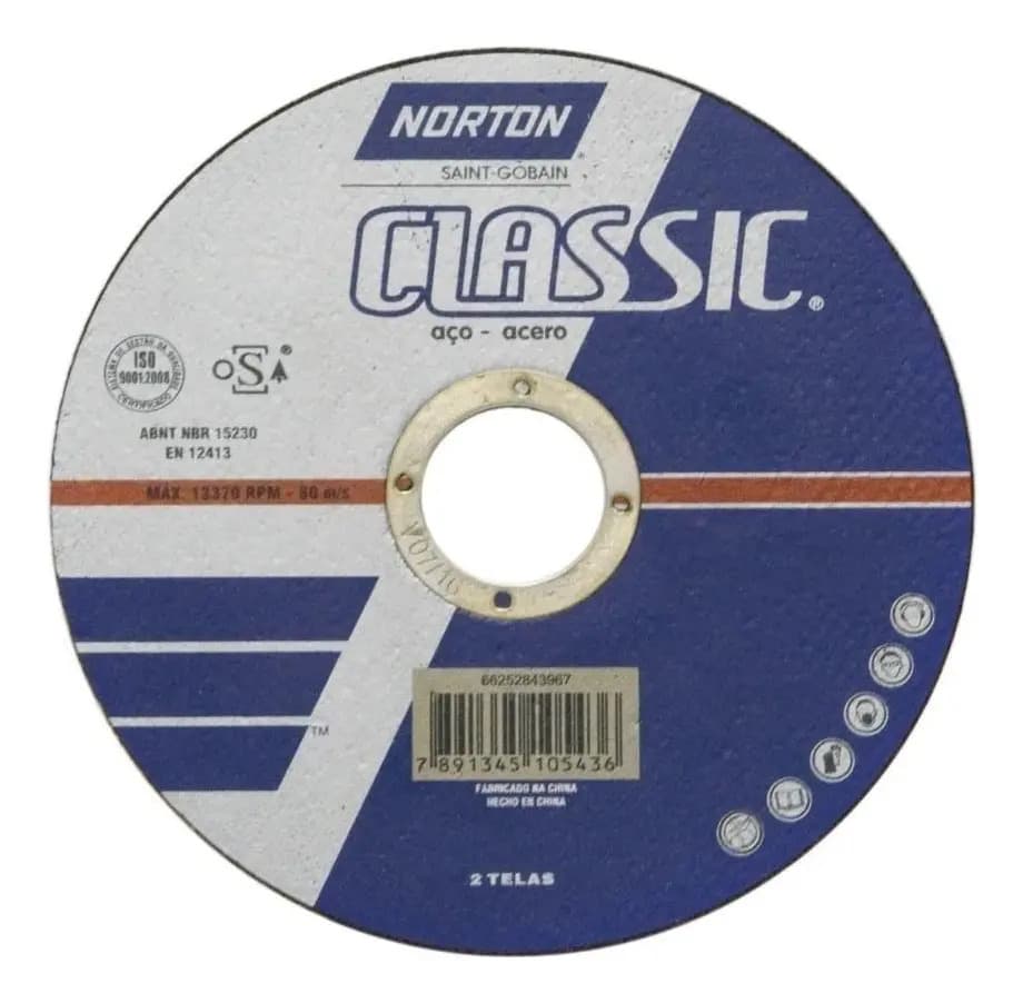 DISCO DESB. ACO 7''X 1/4 X 7/8 NORTON
