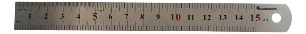 REGUA ACO INOX 06'' - 150MM