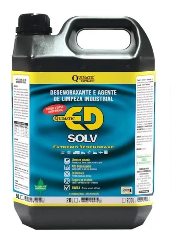 DESENGRAXANTE INDUST. ALCALINO ED SOLV - 5LTS