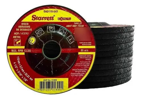 DISCO DESB. ACO 4'' X 1/4'' X 22,3 DAD115 STARRET