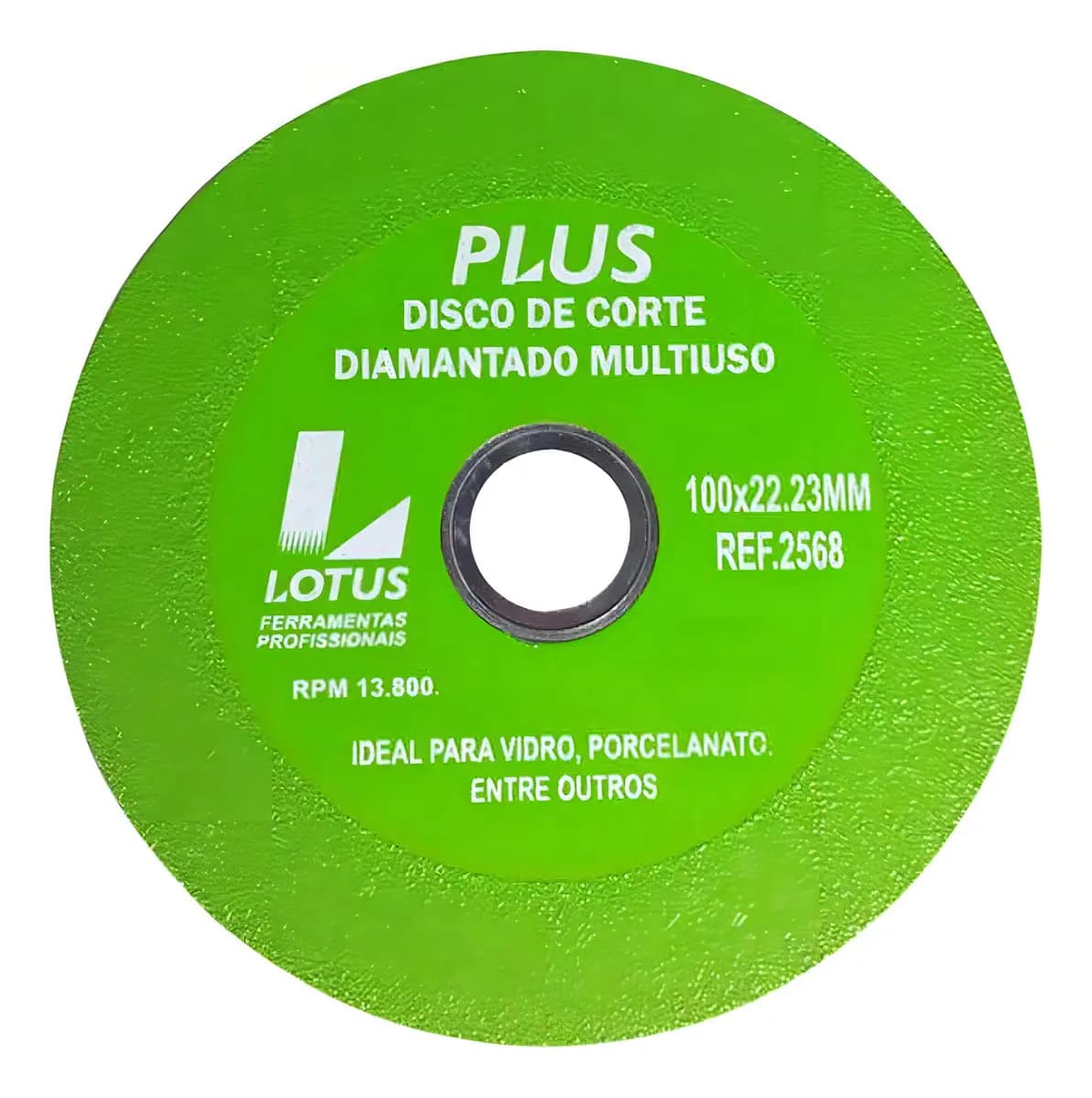 DISCO DIAMANTADO P/ VIDRO/PORCELANATO 100 X 22 MULTIUSO
