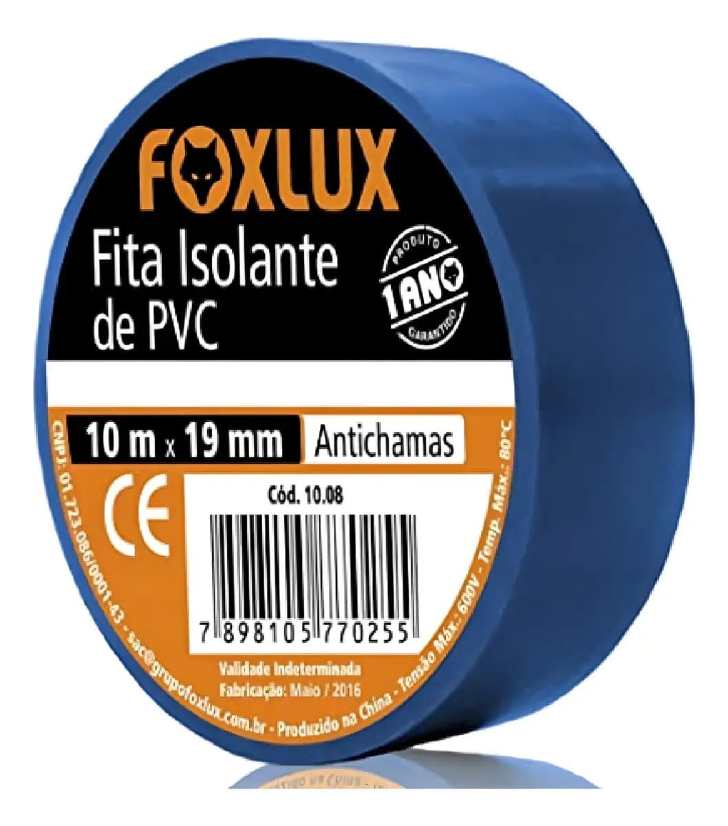 FITA ISOLANTE 10M AZUL