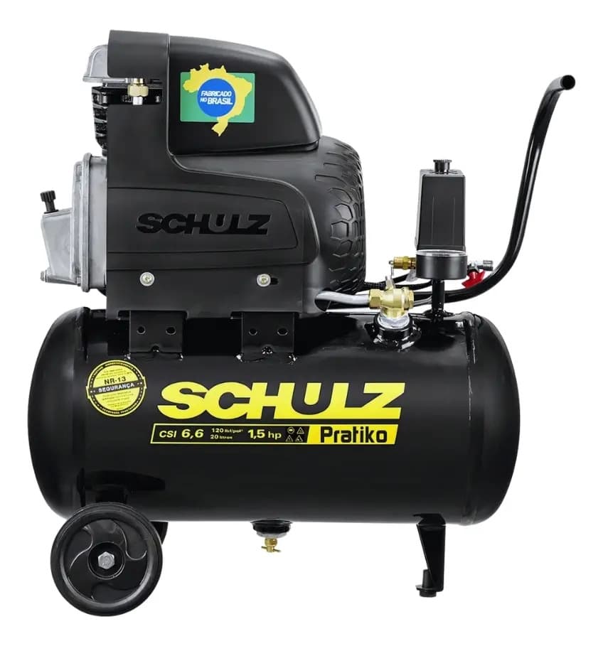COMPRESSOR DE AR CSI 6.6/20L PRATIK MONOF. 1.5CV 60HZ220V — imagem 1