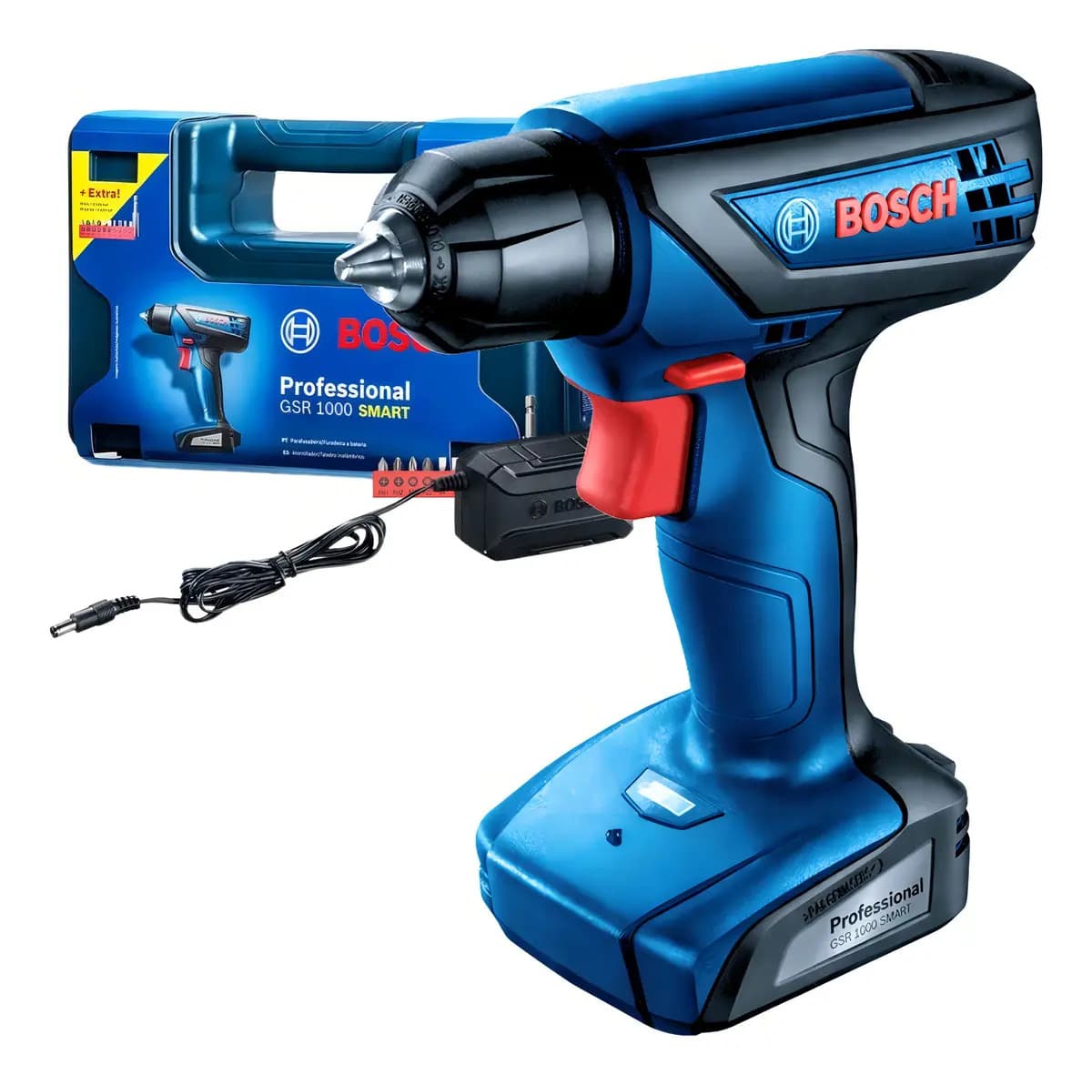 FURADEIRA PARAFUSAD.BATERIA GSR 1000 SMART BOSCH — imagem 1