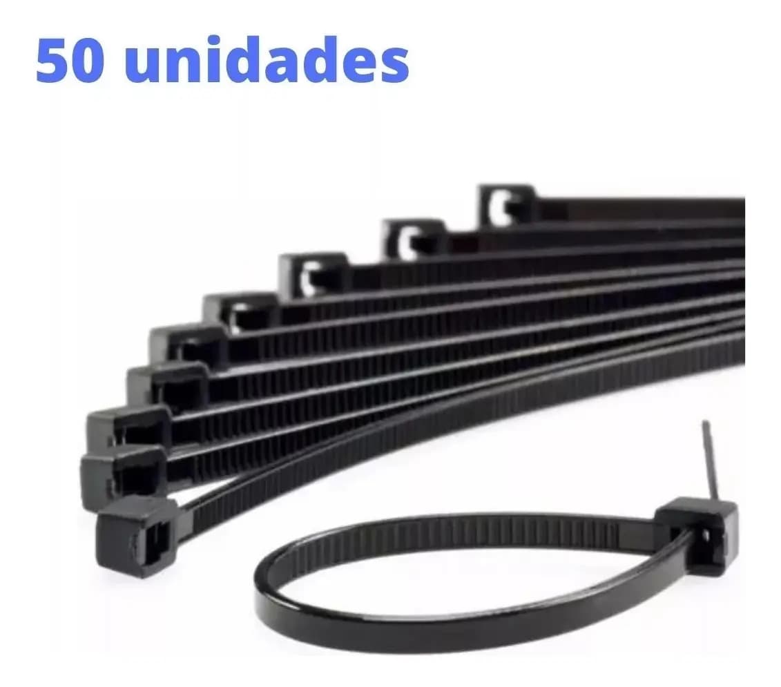 ABRACADEIRA NYLON 400 X 7,6MM BR/PT