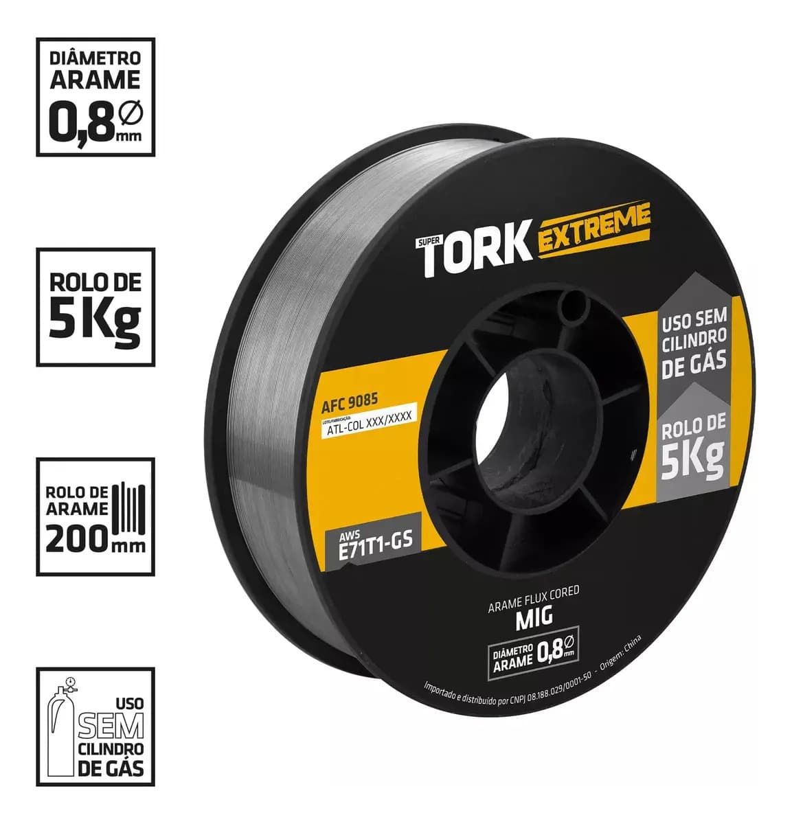 SOLDA MIG 0.8MM ROLO C/ 15 KG