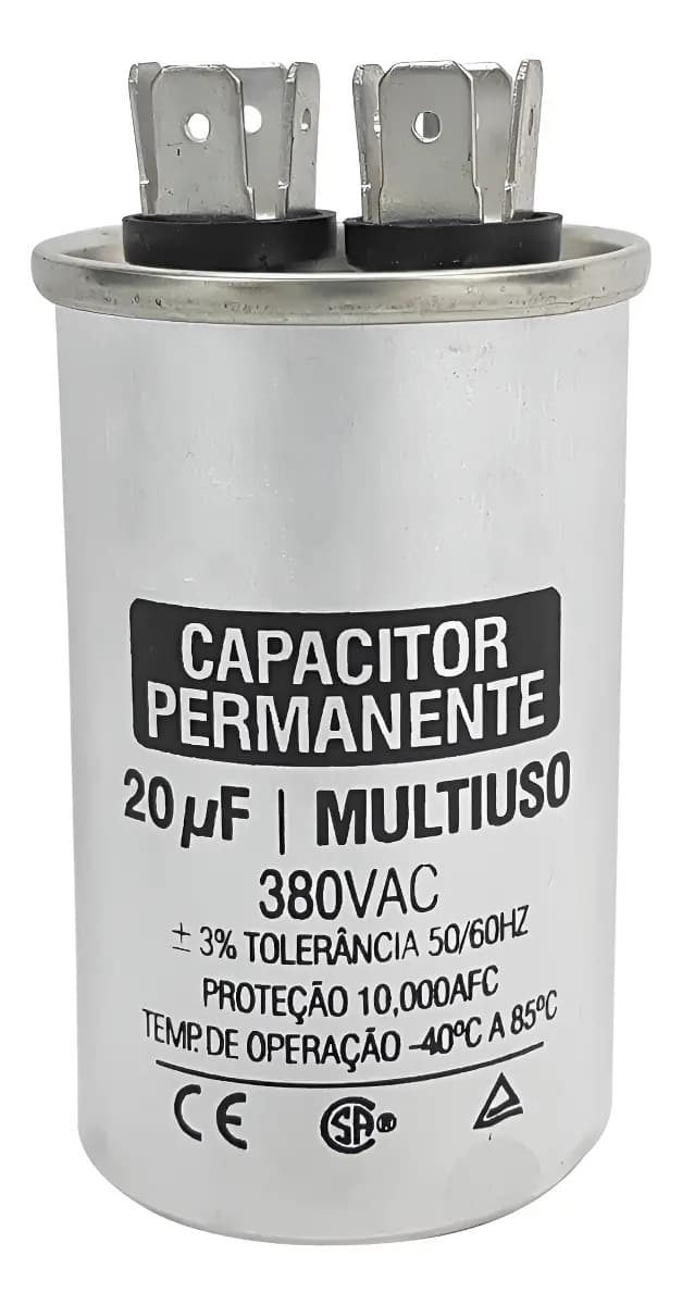 CAPACITOR 80 X 380V PERMANENTE (FIO)