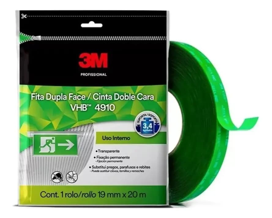 FITA DUPLA FACE VHB 4910-19X20M 3M