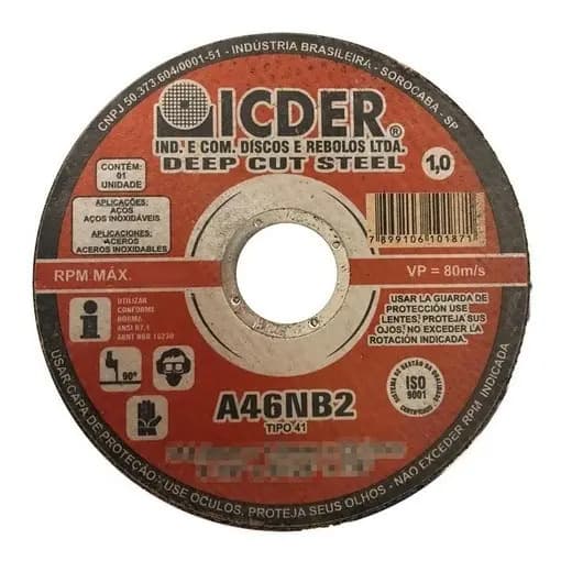 DISCO CORTE ACO 04X1/8X7/8 ICDER
