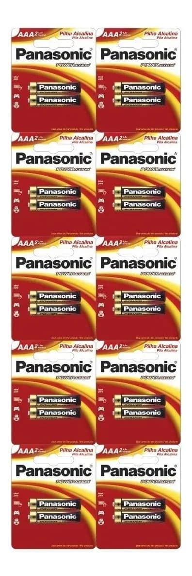 PILHA PANASONIC ALKAL AAA PALITO C/2UND